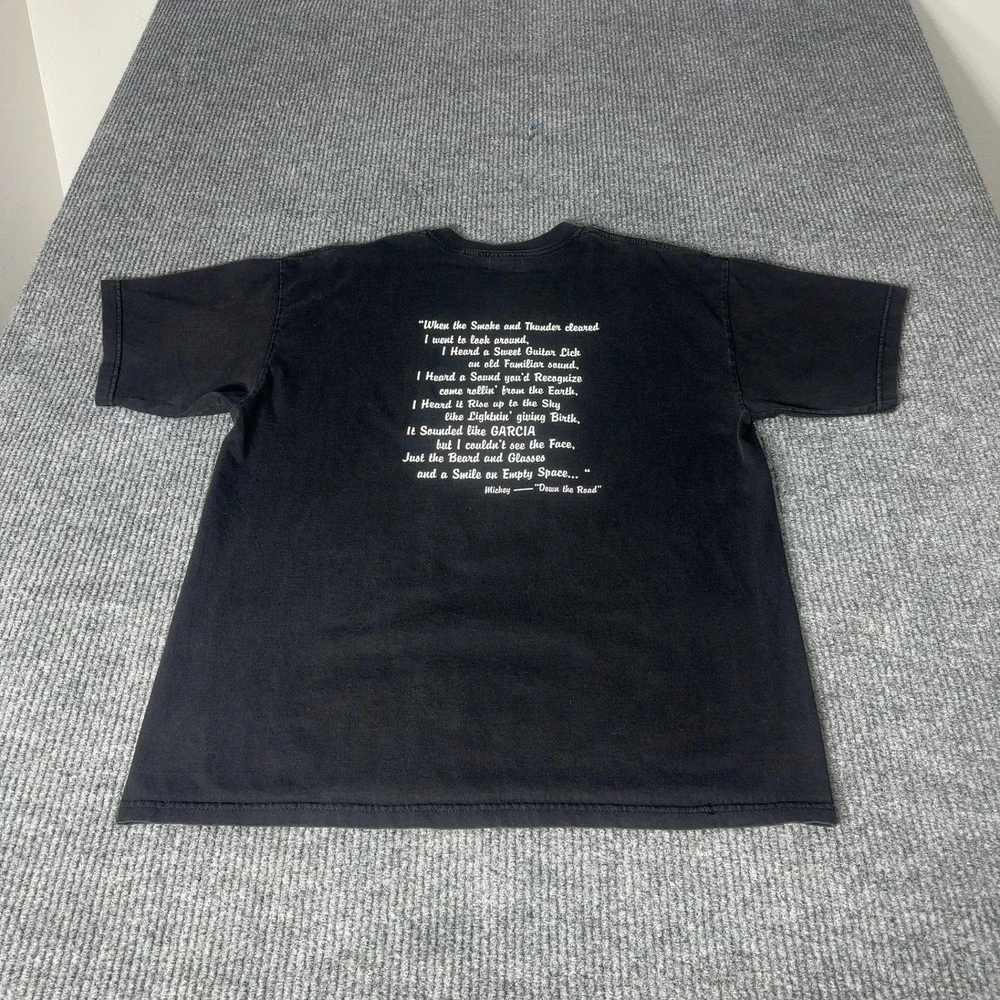 Vintage T-Bones Deadbeats Jerry Garcia Shirt Mens XL Black 1999 Concert Gildan‎